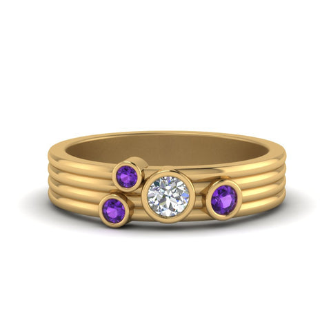 four-stone-diamond-asymmetrical-band-with-purple-topaz-in-yellow-gold-FD9098BGVITO-NL-YG