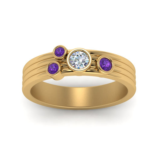 four-stone-diamond-asymmetrical-band-with-purple-topaz-in-yellow-gold-FD9098BGVITO-NL-YG