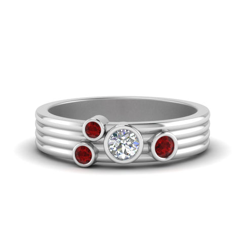 four-stone-diamond-asymmetrical-band-with-ruby-in-white-gold-FD9098BGRUDR-NL-WG