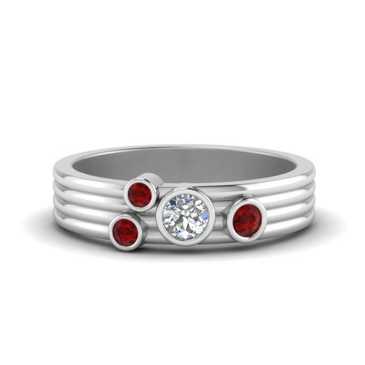 four-stone-diamond-asymmetrical-band-with-ruby-in-white-gold-FD9098BGRUDR-NL-WG