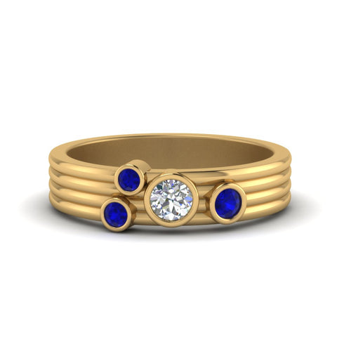 four-stone-diamond-asymmetrical-band-with-sapphire-in-yellow-gold-FD9098BGSABL-NL-YG