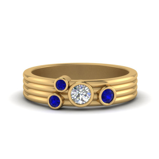 four-stone-diamond-asymmetrical-band-with-sapphire-in-yellow-gold-FD9098BGSABL-NL-YG