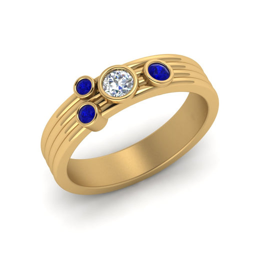 four-stone-diamond-asymmetrical-band-with-sapphire-in-yellow-gold-FD9098BGSABL-NL-YG