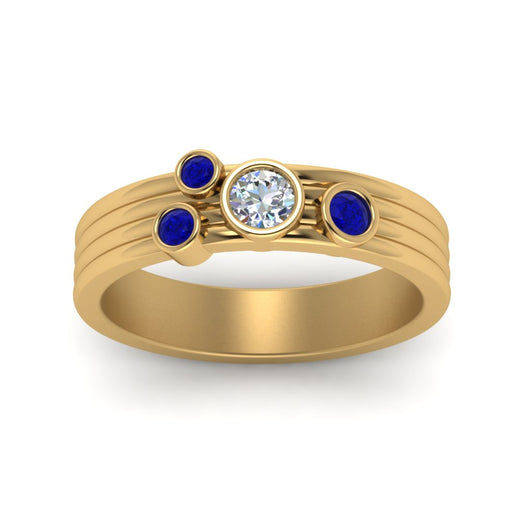 four-stone-diamond-asymmetrical-band-with-sapphire-in-yellow-gold-FD9098BGSABL-NL-YG