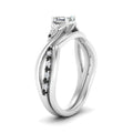 Thumbnail 75 - french-pave-asscher-contour-black-diamond-wedding-band-in-white-gold-FD9986B1ASGBLACK-NL-WG