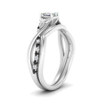 Load image into Gallery viewer, french-pave-asscher-contour-black-diamond-wedding-band-in-white-gold-FD9986B1ASGBLACK-NL-WG

