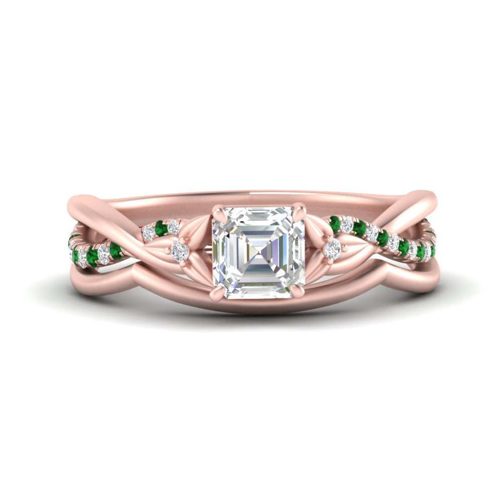 french-pave-asscher-contour-emerald-wedding-band-in-rose-gold-FD9986B1ASGEMGR-NL-RG