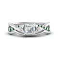 Thumbnail 48 - french-pave-asscher-contour-emerald-wedding-band-in-white-gold-FD9986B1ASGEMGR-NL-WG
