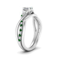 Thumbnail 51 - french-pave-asscher-contour-emerald-wedding-band-in-white-gold-FD9986B1ASGEMGR-NL-WG