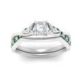Thumbnail 50 - french-pave-asscher-contour-emerald-wedding-band-in-white-gold-FD9986B1ASGEMGR-NL-WG