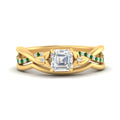 Thumbnail 56 - french-pave-asscher-contour-emerald-wedding-band-in-yellow-gold-FD9986B1ASGEMGR-NL-YG