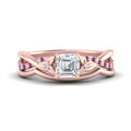 Thumbnail 28 - french-pave-asscher-contour-pink-sapphire-wedding-band-in-rose-gold-FD9986B1ASGSADRPI-NL-RG