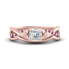 Load image into Gallery viewer, french-pave-asscher-contour-pink-sapphire-wedding-band-in-rose-gold-FD9986B1ASGSADRPI-NL-RG