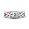 Load image into Gallery viewer, french-pave-asscher-contour-pink-sapphire-wedding-band-in-white-gold-FD9986B1ASGSADRPI-NL-WG