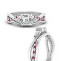 Thumbnail 25 - french-pave-asscher-contour-pink-sapphire-wedding-band-in-white-gold-FD9986B1ASGSADRPI-NL-WG