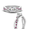 Load image into Gallery viewer, french-pave-asscher-contour-pink-sapphire-wedding-band-in-white-gold-FD9986B1ASGSADRPI-NL-WG