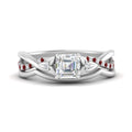 Thumbnail 60 - french-pave-asscher-contour-ruby-wedding-band-in-white-gold-FD9986B1ASGRUDR-NL-WG