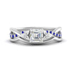 Load image into Gallery viewer, french-pave-asscher-contour-sapphire-wedding-band-in-white-gold-FD9986B1ASGSABL-NL-WG