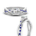 Thumbnail 13 - french-pave-asscher-contour-sapphire-wedding-band-in-white-gold-FD9986B1ASGSABL-NL-WG