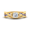 Load image into Gallery viewer, french-pave-asscher-contour-sapphire-wedding-band-in-yellow-gold-FD9986B1ASGSABL-NL-YG