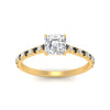 Load image into Gallery viewer, french-pave-asscher-petite-black-diamond-engagement-ring-in-FD9918ASRGBLACKANGLE3-NL-YG