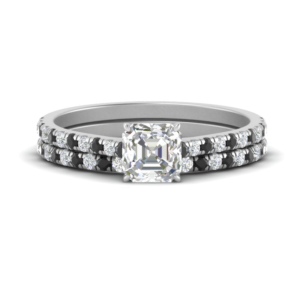 french-pave-asscher-petite-black-diamond-wedding-ring-set-in-FD9918ASGBLACKANGLE3-NL-WG-B1