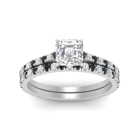 french-pave-asscher-petite-black-diamond-wedding-ring-set-in-FD9918ASGBLACKANGLE3-NL-WG-B1