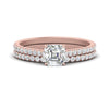 Load image into Gallery viewer, french-pave-asscher-petite-diamond-wedding-ring-set-in-FD9918ASANGLE3-NL-RG-B1
