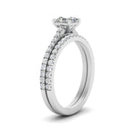 Load image into Gallery viewer, french-pave-asscher-petite-diamond-wedding-ring-set-in-FD9918ASANGLE3-NL-WG-B1
