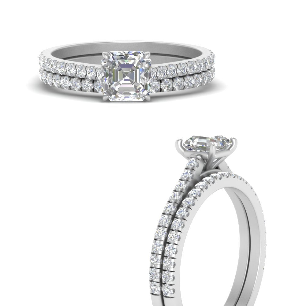 french-pave-asscher-petite-diamond-wedding-ring-set-in-FD9918ASANGLE3-NL-WG-B1