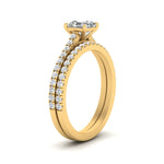 Load image into Gallery viewer, french-pave-asscher-petite-diamond-wedding-ring-set-in-FD9918ASANGLE3-NL-YG-B1
