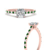 Load image into Gallery viewer, french-pave-asscher-petite-emerald-engagement-ring-in-FD9918ASRGEMGRANGLE3-NL-RG