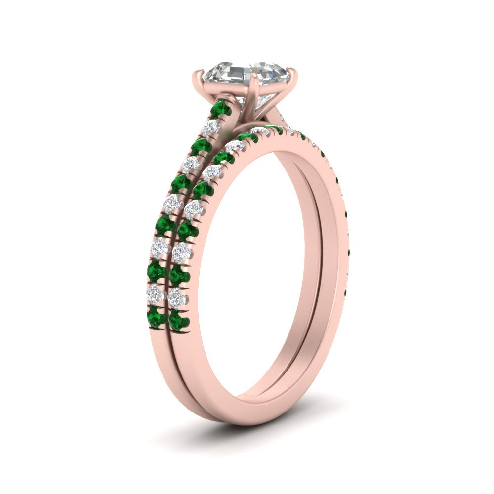 french-pave-asscher-petite-emerald-wedding-ring-set-in-FD9918ASGEMGRANGLE3-NL-RG-B1