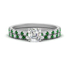 Load image into Gallery viewer, french-pave-asscher-petite-emerald-wedding-ring-set-in-FD9918ASGEMGRANGLE3-NL-WG-B1
