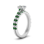 Load image into Gallery viewer, french-pave-asscher-petite-emerald-wedding-ring-set-in-FD9918ASGEMGRANGLE3-NL-WG-B1
