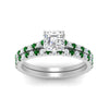 Load image into Gallery viewer, french-pave-asscher-petite-emerald-wedding-ring-set-in-FD9918ASGEMGRANGLE3-NL-WG-B1