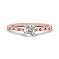 Thumbnail 72 - french-pave-asscher-petite-orange-sapphire-engagement-ring-in-FD9918ASRGSAORANGLE3-NL-RG