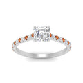 Thumbnail 45 - french-pave-asscher-petite-orange-sapphire-engagement-ring-in-FD9918ASRGSAORANGLE3-NL-WG