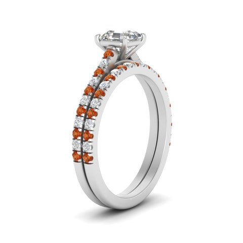 french-pave-asscher-petite-orange-sapphire-wedding-ring-set-in-FD9918ASGSAORANGLE3-NL-WG-B1