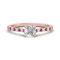 Thumbnail 68 - french-pave-asscher-petite-pink-sapphire-engagement-ring-in-FD9918ASRGSADRPIANGLE3-NL-RG