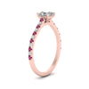 Load image into Gallery viewer, french-pave-asscher-petite-pink-sapphire-engagement-ring-in-FD9918ASRGSADRPIANGLE3-NL-RG