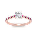 Thumbnail 69 - french-pave-asscher-petite-pink-sapphire-engagement-ring-in-FD9918ASRGSADRPIANGLE3-NL-RG