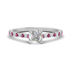 Load image into Gallery viewer, french-pave-asscher-petite-pink-sapphire-engagement-ring-in-FD9918ASRGSADRPIANGLE3-NL-WG