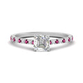 Thumbnail 40 - french-pave-asscher-petite-pink-sapphire-engagement-ring-in-FD9918ASRGSADRPIANGLE3-NL-WG