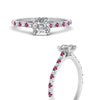 Load image into Gallery viewer, french-pave-asscher-petite-pink-sapphire-engagement-ring-in-FD9918ASRGSADRPIANGLE3-NL-WG