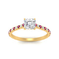 Thumbnail 12 - french-pave-asscher-petite-pink-sapphire-engagement-ring-in-FD9918ASRGSADRPIANGLE3-NL-YG