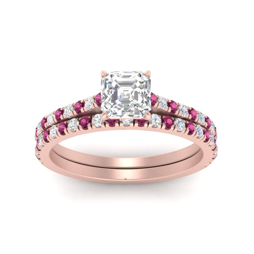 french-pave-asscher-petite-pink-sapphire-wedding-ring-set-in-FD9918ASGSADRPIANGLE3-NL-RG-B1