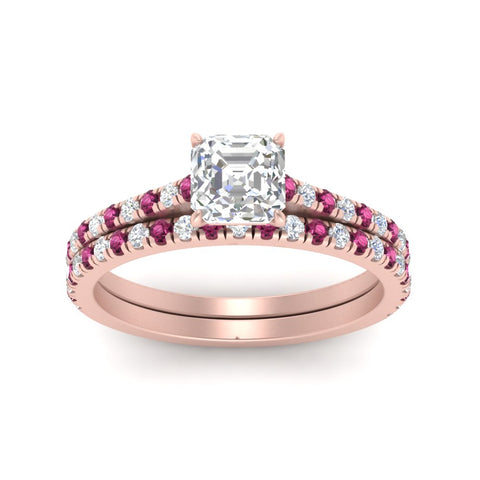 french-pave-asscher-petite-pink-sapphire-wedding-ring-set-in-FD9918ASGSADRPIANGLE3-NL-RG-B1
