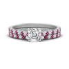 Load image into Gallery viewer, french-pave-asscher-petite-pink-sapphire-wedding-ring-set-in-FD9918ASGSADRPIANGLE3-NL-WG-B1