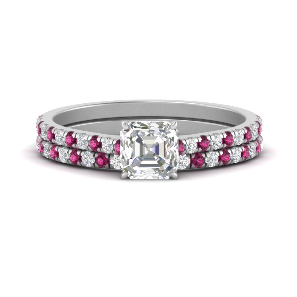 french-pave-asscher-petite-pink-sapphire-wedding-ring-set-in-FD9918ASGSADRPIANGLE3-NL-WG-B1